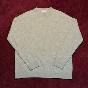Reiss Wool Light Gray Crewneck Sweater NEW